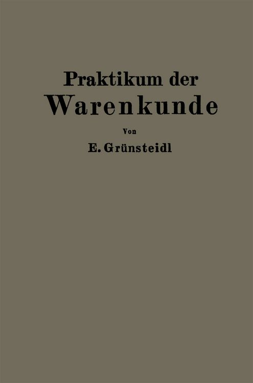 Produktbild: Praktikum der Warenkunde