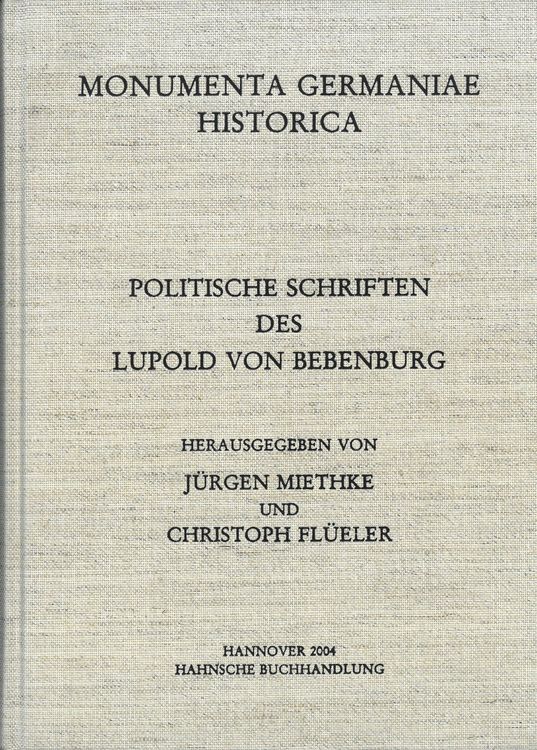 Produktbild: Politische Schriften des Lupold von Bebenburg