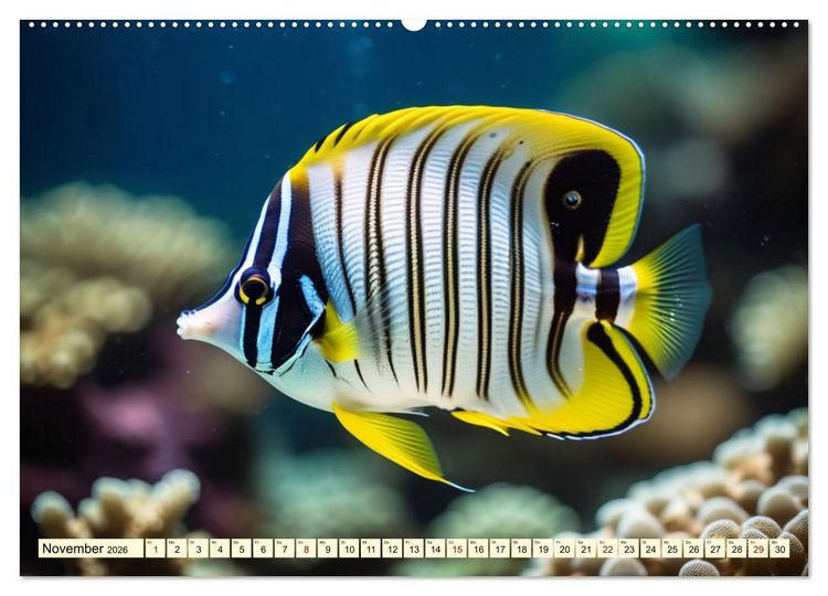 Produktbild: Faszinierende Fische (hochwertiger Premium Wandkalender 2026 DIN A2 quer), Kunstdruck in Hochglanz