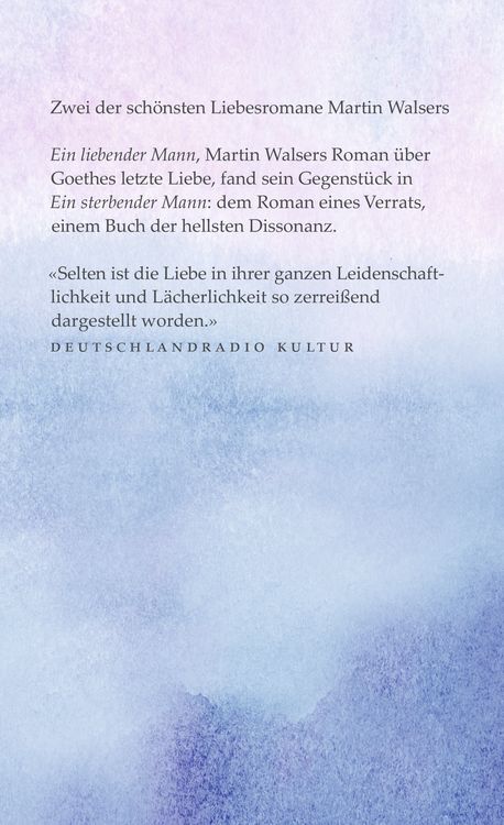 Produktbild: Ein liebender Mann/Ein sterbender Mann