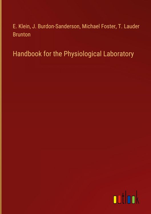 Produktbild: Handbook for the Physiological Laboratory