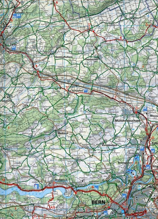 Region Bern Nr. 09 Velokarte 1:60 000