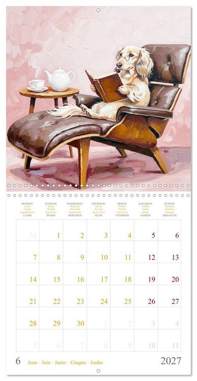 Produktbild: Dachshund Happiness (Wall Calendar 2027 12 &times; 12 Inch) CALVENDO 12 Month Wall Calendar