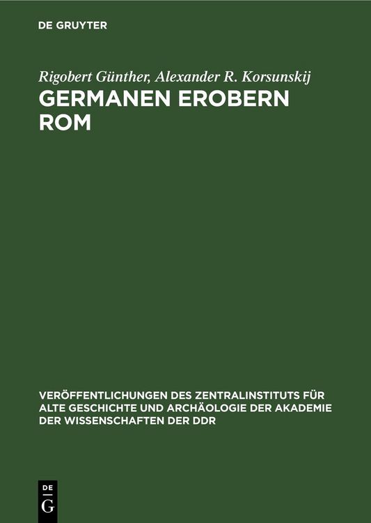 Produktbild: Germanen Erobern Rom