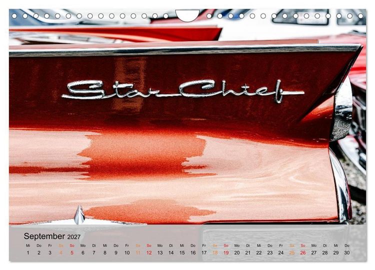 Produktbild: Pontiac Star Chief - Details voller Stil (Wandkalender 2027 DIN A4 quer), CALVENDO Monatskalender