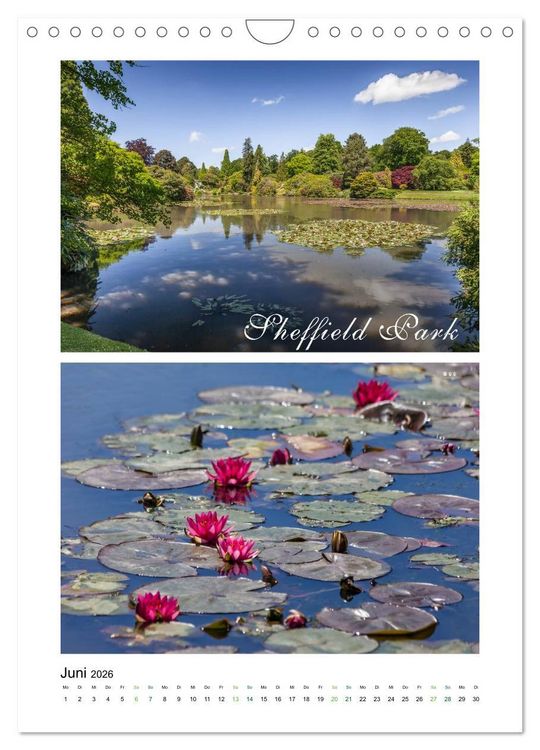 Produktbild: Gartenparadiese in England (Wandkalender 2026 DIN A4 hoch), CALVENDO Monatskalender