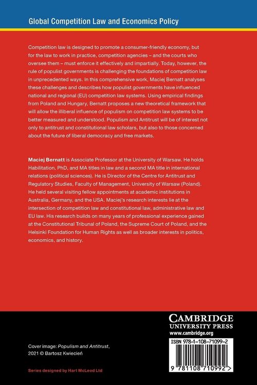 Produktbild: Populism and Antitrust