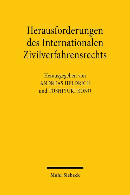 Produktbild: Herausforderungen des Internationalen Zivilverfahrensrechts