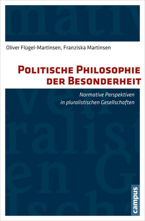 Produktbild: Politische Philosophie der Besonderheit