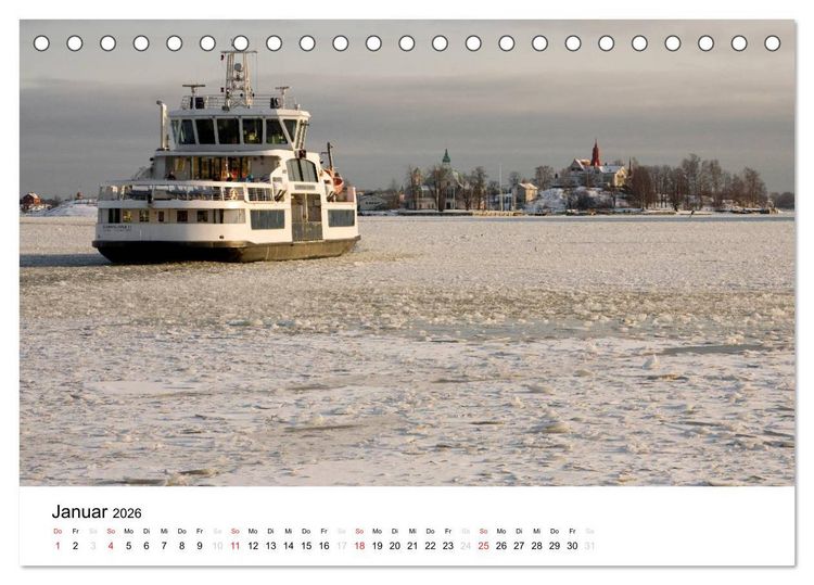 Produktbild: Finnland: Land der 1000 Seen (Tischkalender 2026 DIN A5 quer), CALVENDO Monatskalender