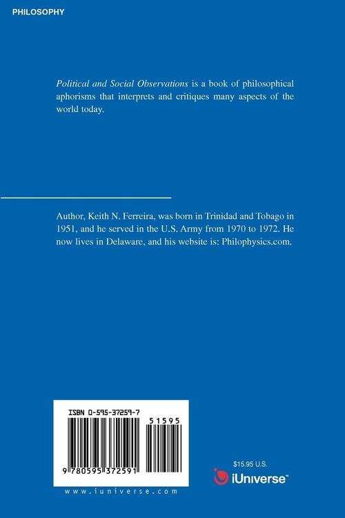 Produktbild: Political and Social Observations