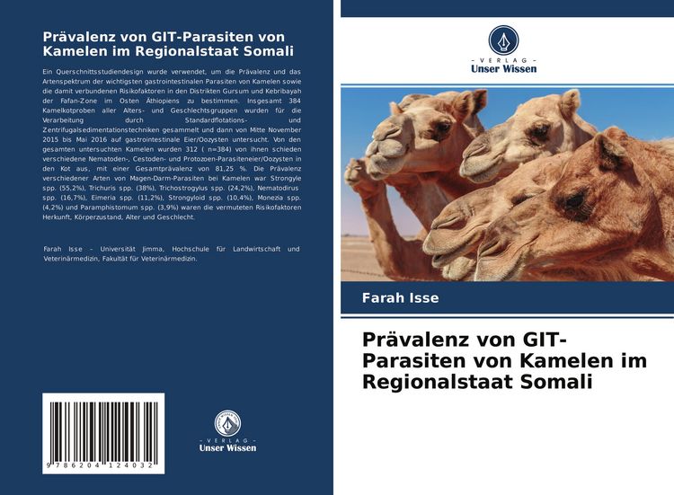 Produktbild: Pr&auml;valenz von GIT-Parasiten von Kamelen im Regionalstaat Somali