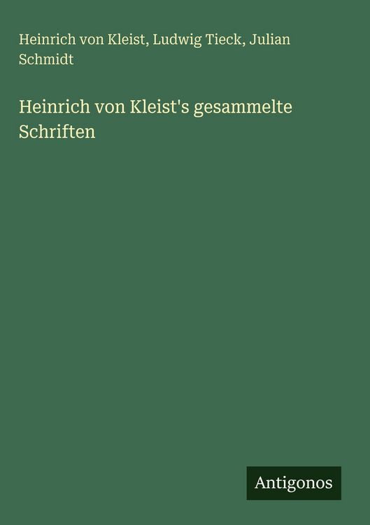 Produktbild: Heinrich von Kleist's gesammelte Schriften