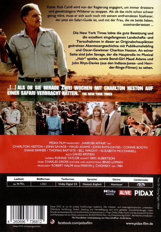 Produktbild: Nairobi Affair / Spannender Abenteuerfilm mit absoluter Starbesetzung (Pidax Film-Klassiker)
