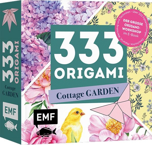 Produktbild: 333 Origami &ndash; Cottage Garden &ndash; Wundersch&ouml;ne Papiere falten f&uuml;r Blumen-Fans