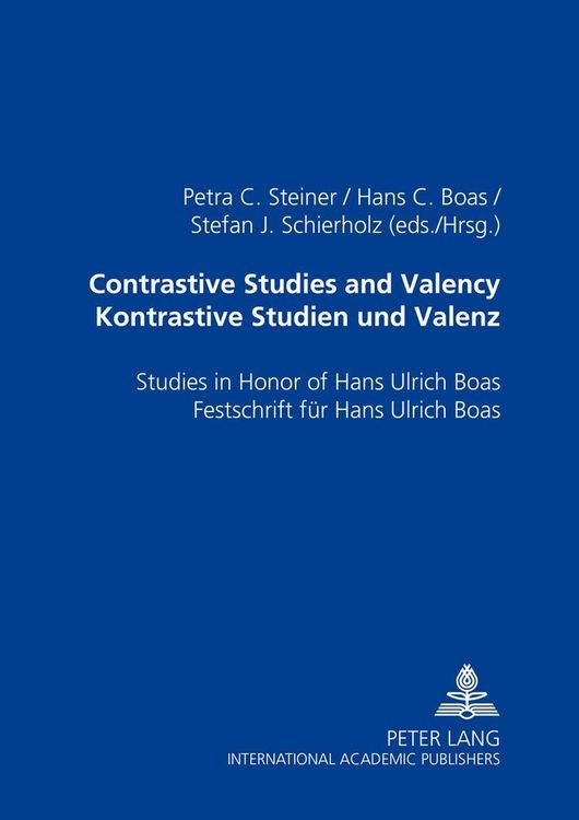 Produktbild: Contrastive Studies and Valency. Kontrastive Studien und Valenz