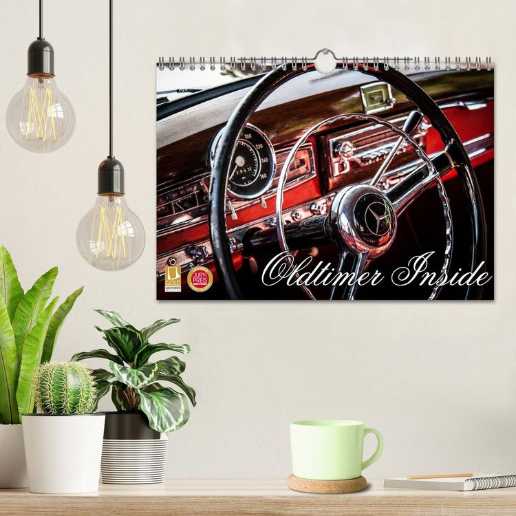Produktbild: Oldtimer inside (Wandkalender 2026 DIN A4 quer), CALVENDO Monatskalender