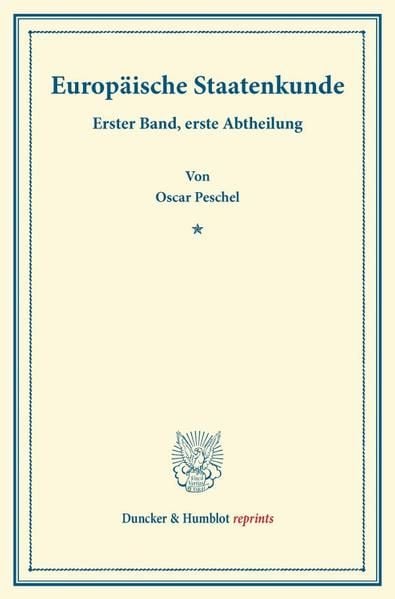 Produktbild: Europ&auml;ische Staatenkunde.