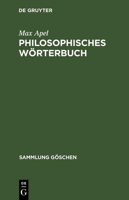 Produktbild: Philosophisches W&ouml;rterbuch