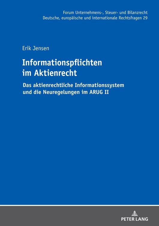 Produktbild: Informationspflichten im Aktienrecht