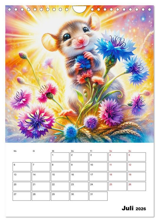 Produktbild: M&auml;usespuren (Wandkalender 2026 DIN A4 hoch), CALVENDO Monatskalender