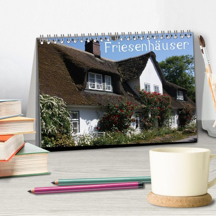 Produktbild: Friesenh&auml;user (Tischkalender 2026 DIN A5 quer), CALVENDO Monatskalender