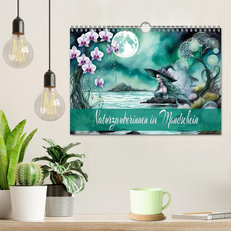Produktbild: Naturzauberinnen im Mondschein (Wandkalender 2026 DIN A4 quer), CALVENDO Monatskalender