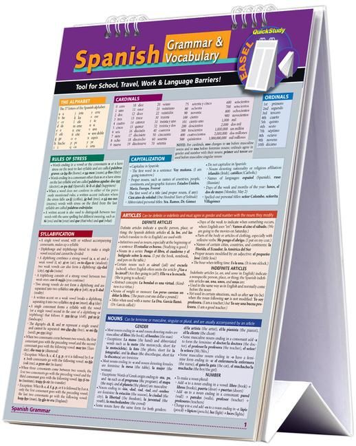 Produktbild: Spanish Grammar & Vocabulary Easel Book