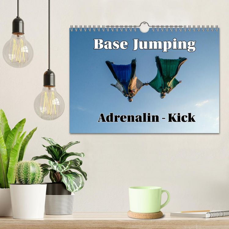 Produktbild: Base Jumping Adrenalin- Kick (Wandkalender 2026 DIN A4 quer), CALVENDO Monatskalender