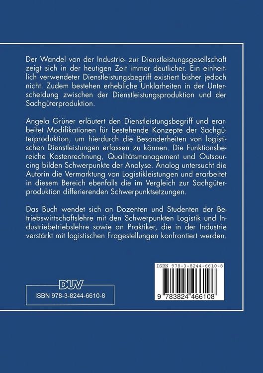 Produktbild: Zwischenbetriebliche Logistikleistungen in der Industrie