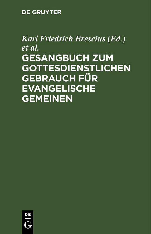 Produktbild: Gesangbuch zum gottesdienstlichen Gebrauch f&uuml;r evangelische Gemeinen