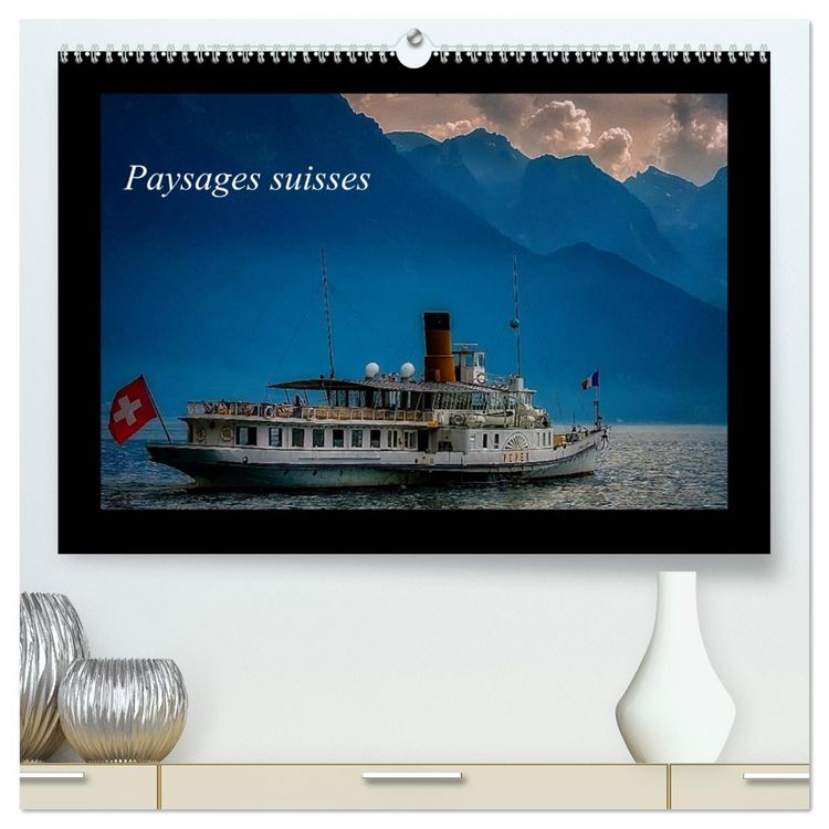Produktbild: Paysages suisses (Calendrier mural 2026 DIN A2 vertical) calendrier de bureau