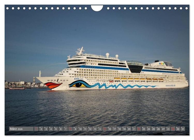 Produktbild: Kreuzfahrt Warnem&uuml;nde (Wandkalender 2026 DIN A4 quer), CALVENDO Monatskalender