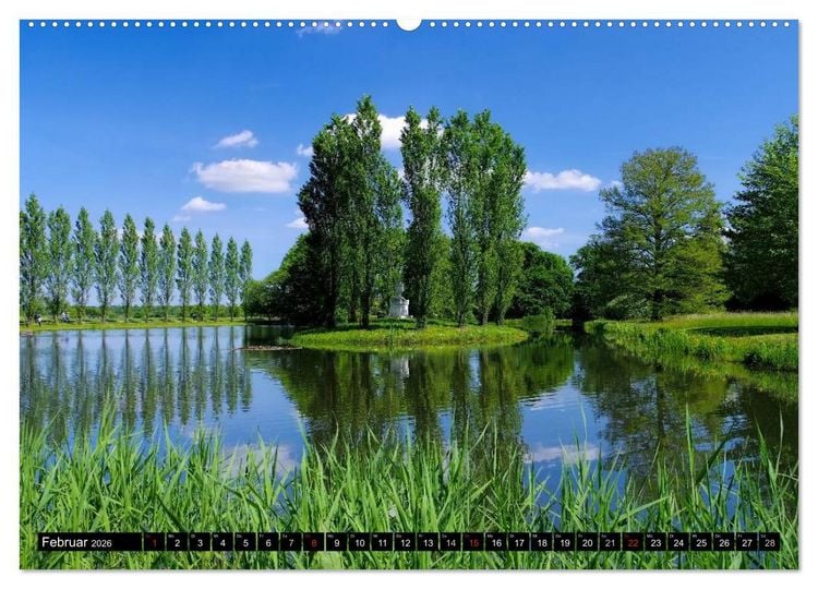 Produktbild: Spaziergang durch den W&ouml;rlitzer Park (Wandkalender 2026 DIN A2 quer), CALVENDO Monatskalender