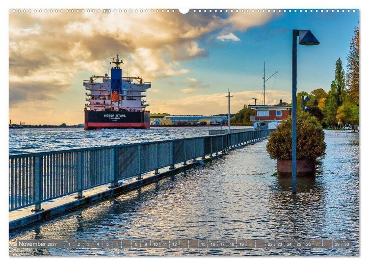 Produktbild: Bremen-Nord - maritim und angenehm (hochwertiger Premium Wandkalender 2027 DIN A2 quer), Kunstdruck in Hochglanz
