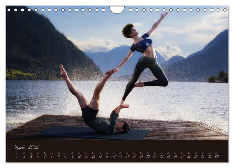 Produktbild: YogaPaare (Wandkalender 2026 DIN A4 quer), CALVENDO Monatskalender