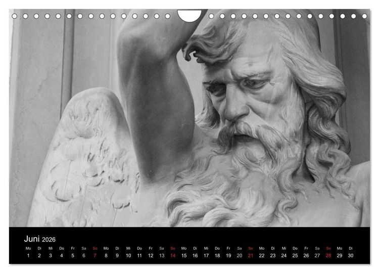 Produktbild: Lebende Steine - Skulpturen auf dem Friedhof Staglieno (Wandkalender 2026 DIN A4 quer), CALVENDO Monatskalender
