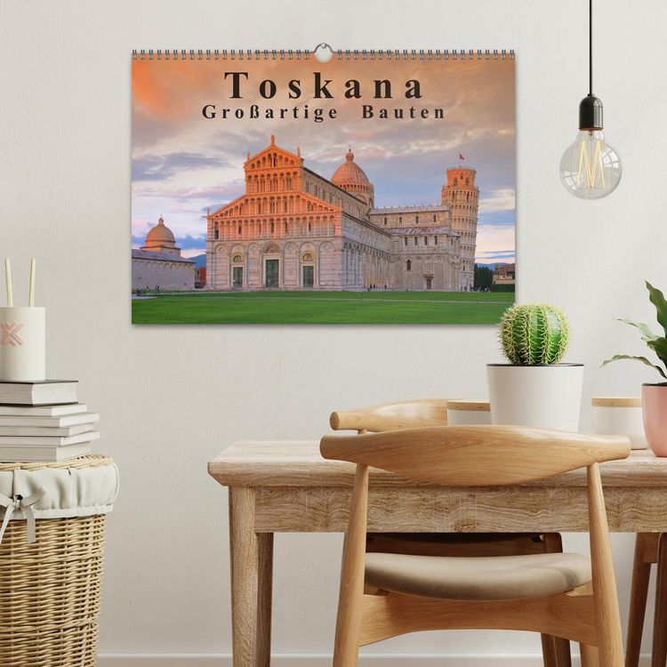 Produktbild: Toskana - Gro&szlig;arige Bauten (Wandkalender 2026 DIN A3 quer), CALVENDO Monatskalender