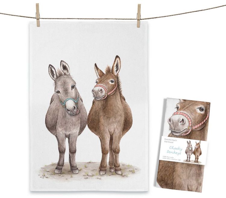 Produktbild: Geschirrtuch Cheeky Donkeys