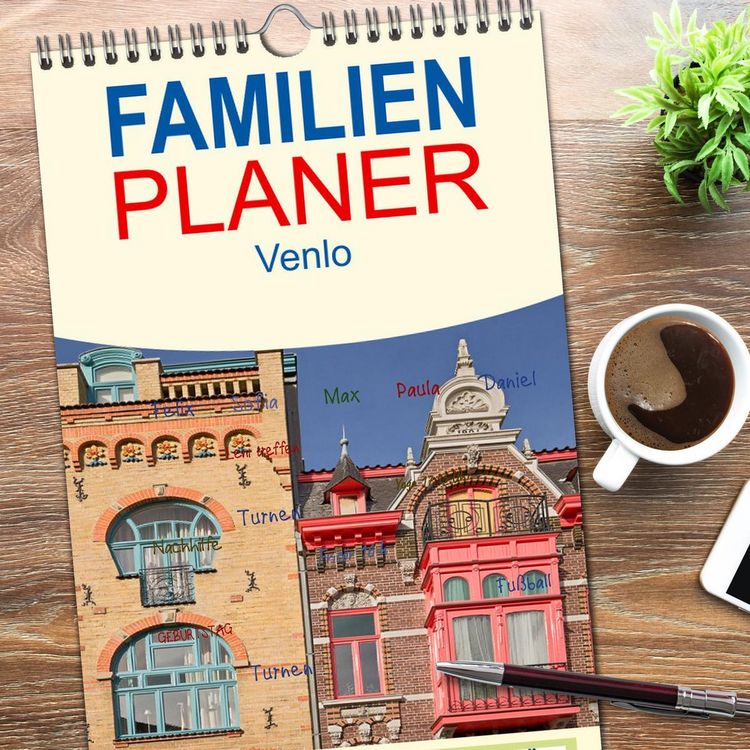 Produktbild: Familienplaner 2026 - Venlo mit 5 Spalten (Wandkalender, 21 x 45 cm) CALVENDO