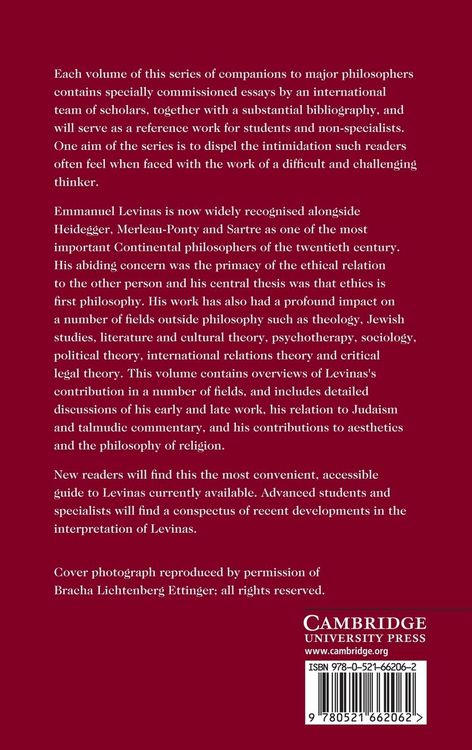 Produktbild: The Cambridge Companion to Levinas