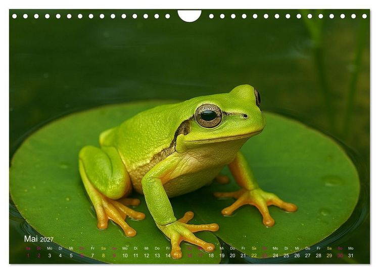 Produktbild: Reges Leben im Naturweiher - Tiere &uuml;ber und unter Wasser (Wandkalender 2027 DIN A4 quer), CALVENDO Monatskalender