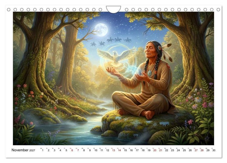 Produktbild: In Verbindung mit dem Land und den Ahnen (Wandkalender 2027 DIN A4 quer), CALVENDO Monatskalender
