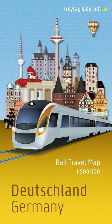 Produktbild: freytag & berndt Rail Travel Map Deutschland 1:500.000