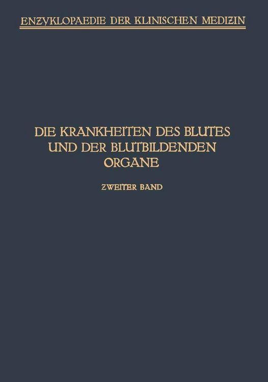 Produktbild: Handbuch der Krankheiten des Blutes und der Blutbildenden Organe