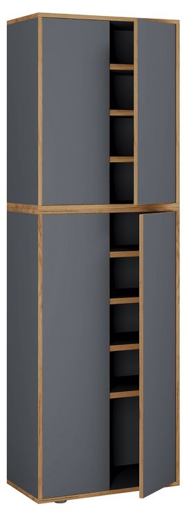 Produktbild: XL Holz Gro&szlig;er Schuhschrank Schuhkommode Salia B60