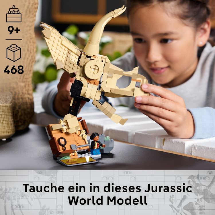 Produktbild: LEGO Jurassic World Dinosaurier-Fossilien: Triceratops-Sch&auml;del Set 76969