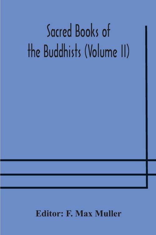 Produktbild: Sacred Books Of The Buddhists (Volume Ii)