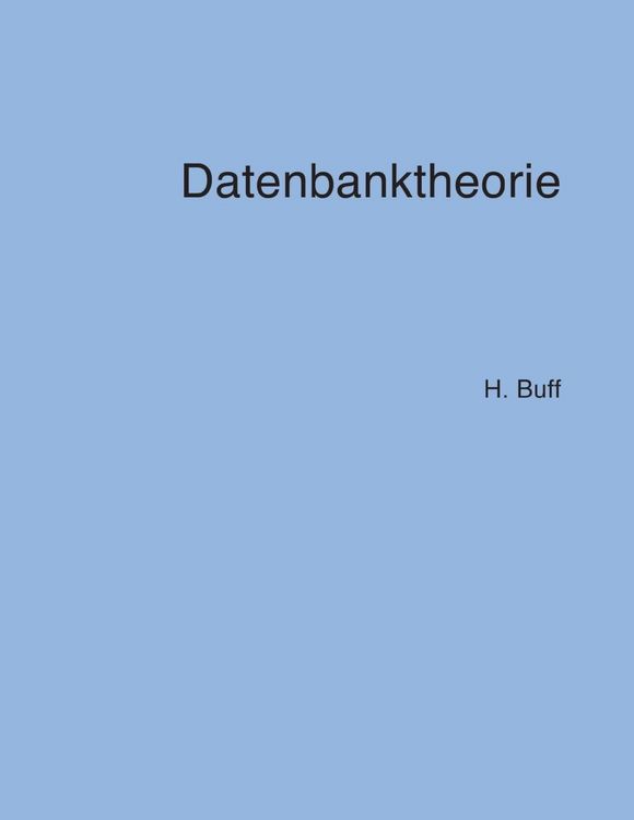 Produktbild: Datenbanktheorie