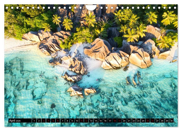 Produktbild: Seychellen Inselblicke (Wandkalender 2026 DIN A4 quer), CALVENDO Monatskalender